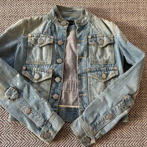 D Squared 2 Distressed Jean Jacket - Size 42 (U.S. 6)